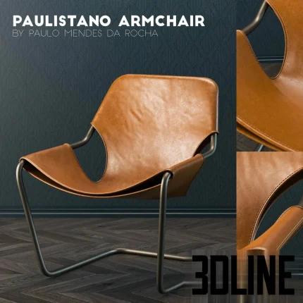 Paulistano-Leather-Chair(3dline.net)