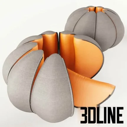 Pouf-in-the-form-of-mandarin(3dline.net)