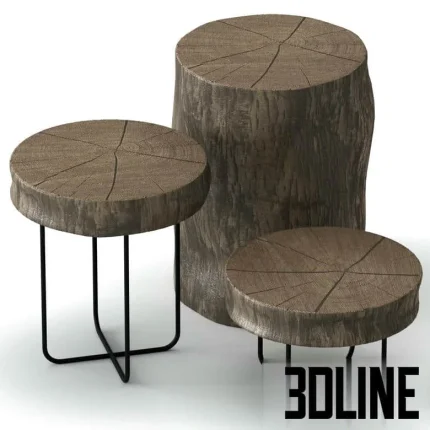 Premium 3D model of modern slab coffee tables for V-Ray and corona render slab coffee tables 3d model