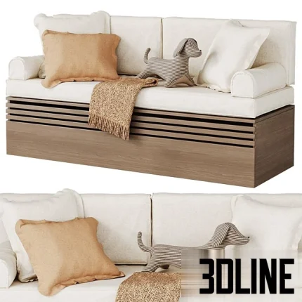 Soft-Seat-for-Window-Sill-in-Childrens-Room-Pillows(3dline.net)
