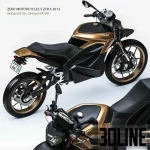 High-resolution 3D model of ZERO MOTORCYCLES S ZF8.5 electric sport bike vehicle for urban and industrial visualization