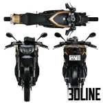 High-resolution 3D model of ZERO MOTORCYCLES S ZF8.5 electric sport bike vehicle for urban and industrial visualization