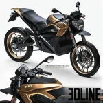 High-resolution 3D model of ZERO MOTORCYCLES S ZF8.5 electric sport bike vehicle for urban and industrial visualization