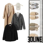 High-resolution 3D model set of clothes hangers, garments, shopping bags, and acrylic shoe display for retail store visualization