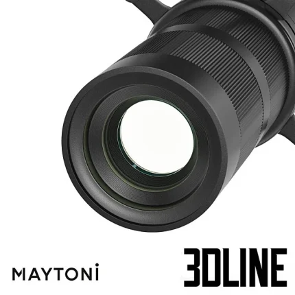 High-resolution 3D model of Gala adjustable track light spot fixture by Maytoni in matte black finish for modern commercial lighting