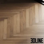 High-resolution 3D material of oak parquet board flooring with herringbone and horizontal patterns for luxury interior floor rendering