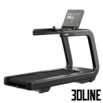 High-resolution 3D model of Technogym Artis Run commercial treadmill with large touchscreen display and diamond black finish