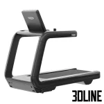 High-resolution 3D model of Technogym Artis Run commercial treadmill with large touchscreen display and diamond black finish