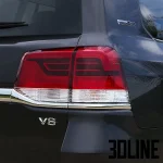 High-resolution 3D model of Toyota Land Cruiser 200 Executive Lounge 2021 SUV in dark metallic finish for architectural visualization