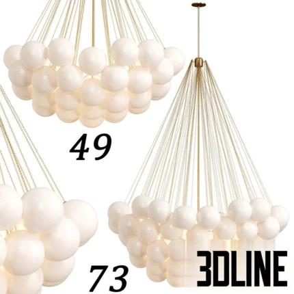 Cloud Chandelier Set 1 By Apparatusstudio(3dline.net)