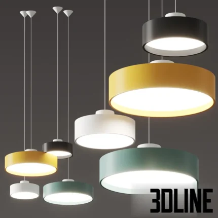 Louis Poulsen LP Circle Pendant Lamps(3dline.net)