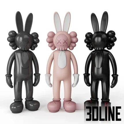 Rabbit KAWS BFF(3dline.net)