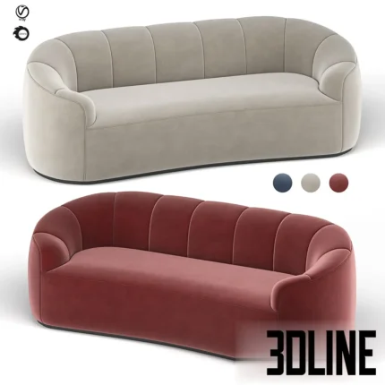 Rouelle Channel Sofa(3dline.net)