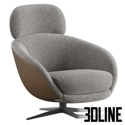 Russell Rodolfo Dordoni armchair(3dline.net)