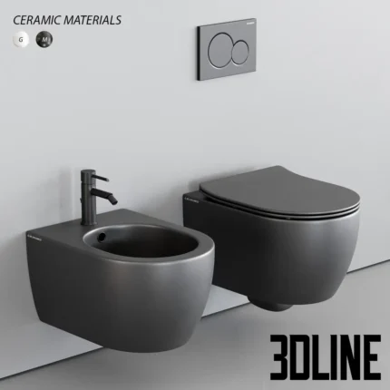 Scarabeo Ceramiche Moon Wall-Hung WC(3dline.net)