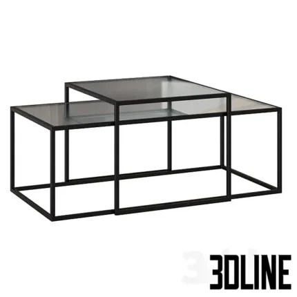 Set of 2 Tables Akemi(3dline.net)