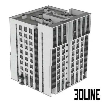 Apartment building 07(3dline.net)