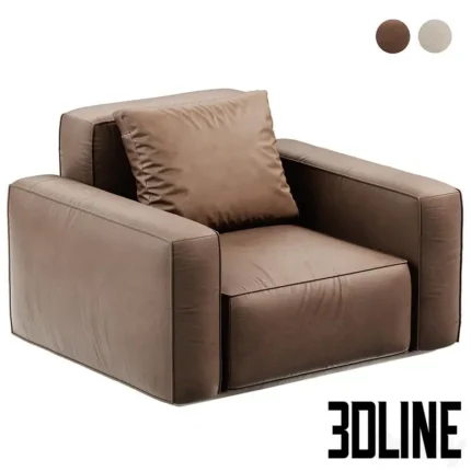 Arflex Marechiaro Armchair 2 color(3dline.net)