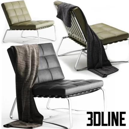 Armchair Delaunay Quit Minotti(3dline.net)