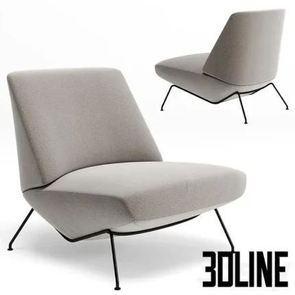 Bonaldo Sleek Armchair(3dline.net)