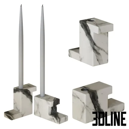 Brick Candle Holder(3dline.net)