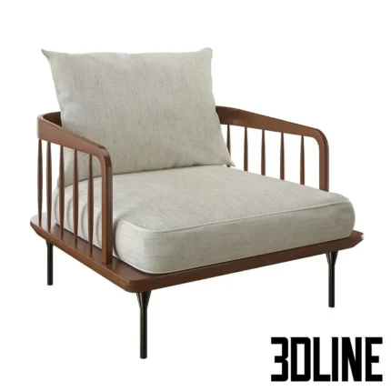 Castlery Wayne Armchair(3dline.net)