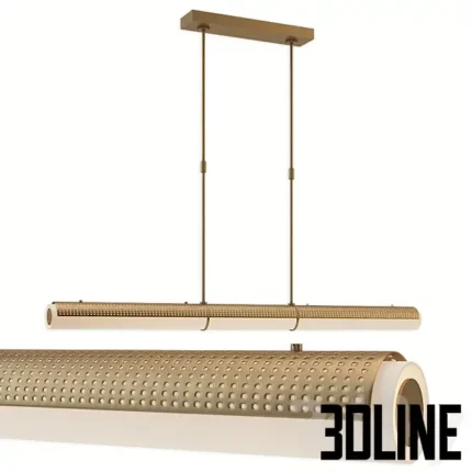 Circa Precision Large Linear Chandelier(3dline.net)