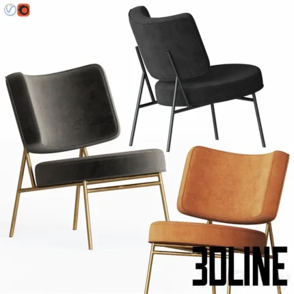 Coco Lounge Chair Calligaris(3dline.net)