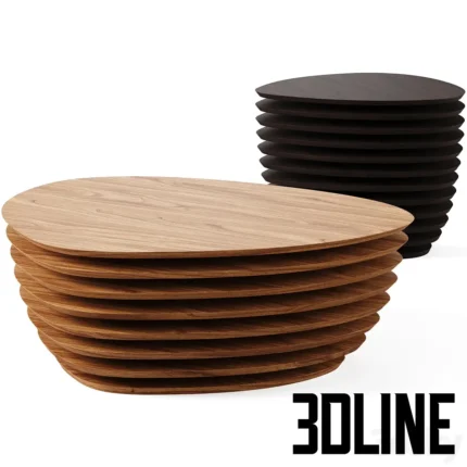 Coffee Table Rea by Tonin Casa(3dline.net)