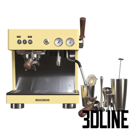 Coffee machine Ascaso and bar set(3dline.net)