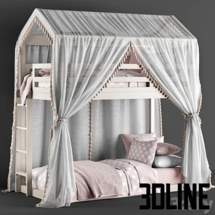 Cole House Bunk bed by Restoration(3dline.net)