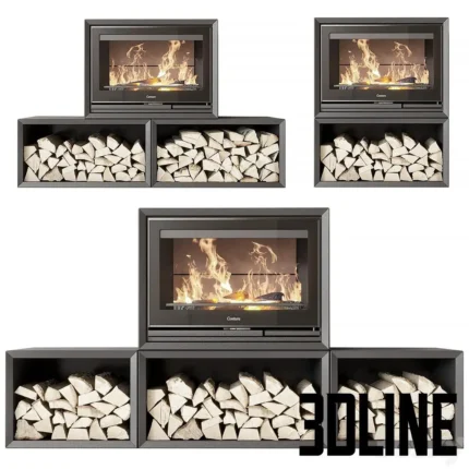 Contura fireplace(3dline.net)