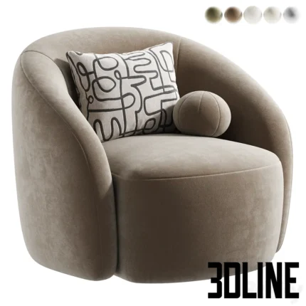 Copenhagen Swivel Chair(3dline.net)