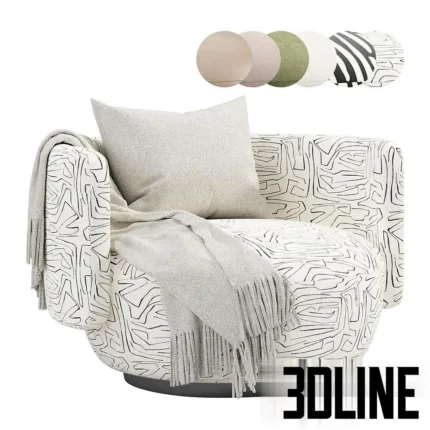 Cosmopolita Armchair MUR ART by BO ART(3dline.net)