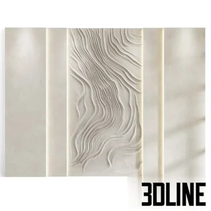 Decorative panel Sand waves(3dline.net)