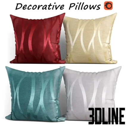 Decorative pillows set 246 CaliTime(3dline.net)