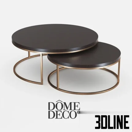 Dome deco coffee table 40 F1-W4 CHO sizes H37 x D90 cm 41(3dline.net)