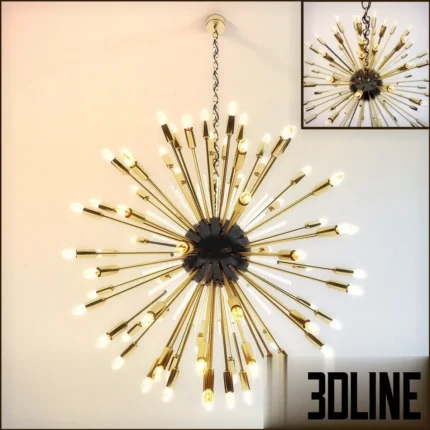 Downtown Nova Chandelier(3dline.net)