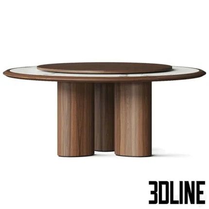 Durame Diamante Dining Table(3dline.net)