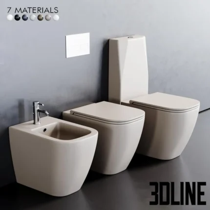 Esedra by SDR Ceramiche Quadra WC(3dline.net)