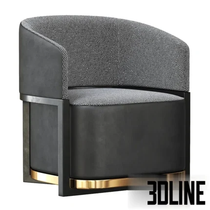 FRIDA Armchairs from Flexform(3dline.net)