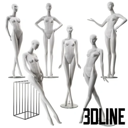 Female mannequins stylized Juno(3dline.net)