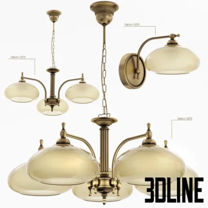 Fixtures TK Lighting Saturn(3dline.net)