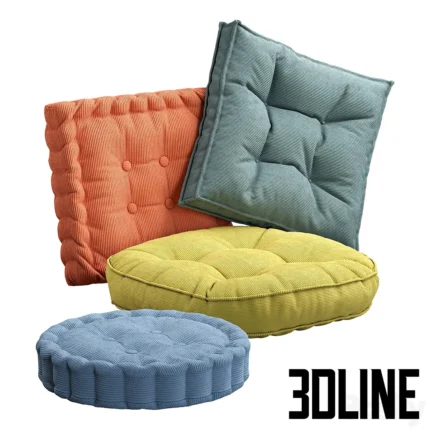 Floor pillows(3dline.net)