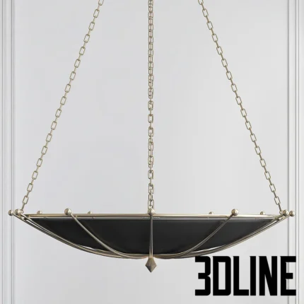 Fontaine chandelier by currey and company(3dline.net)