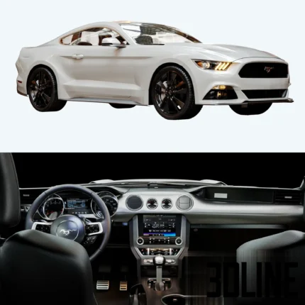 Ford Mustang GT white(3dline.net)