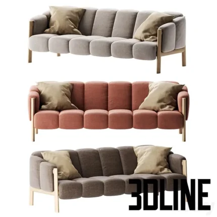 Garden sofa PLUMON by Kettal(3dline.net)