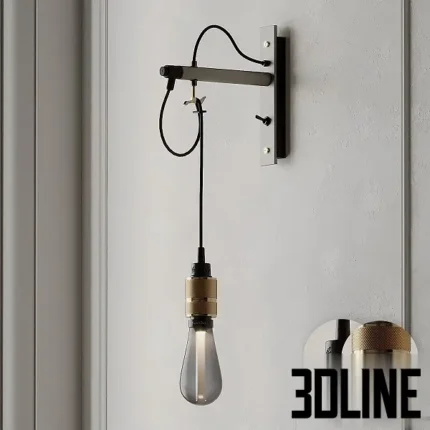 HOOKED wall light NUDE STONE from Buster and Punch(3dline.net)