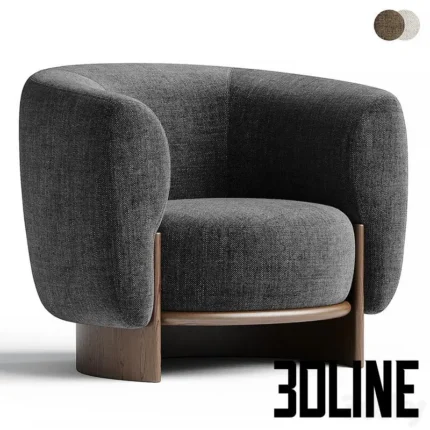 HUG Armchair By PARLA(3dline.net)