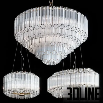 Hanging chandeliers Jastin(3dline.net)